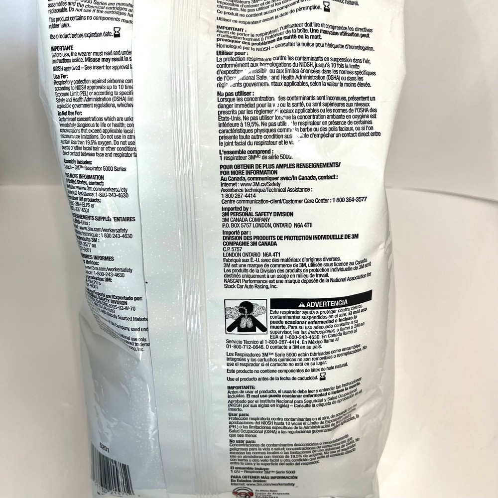 3M HALF 5201 MED RESPIRATOR ASSEMBLY