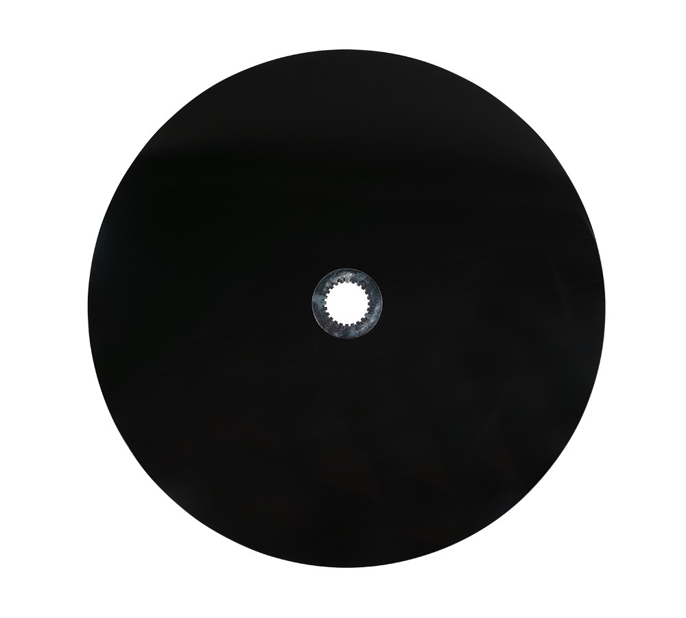 36" Fifth Wheel Disc Lube Plate w/ Steel Retention Clip - 5mm Thick, HDPE