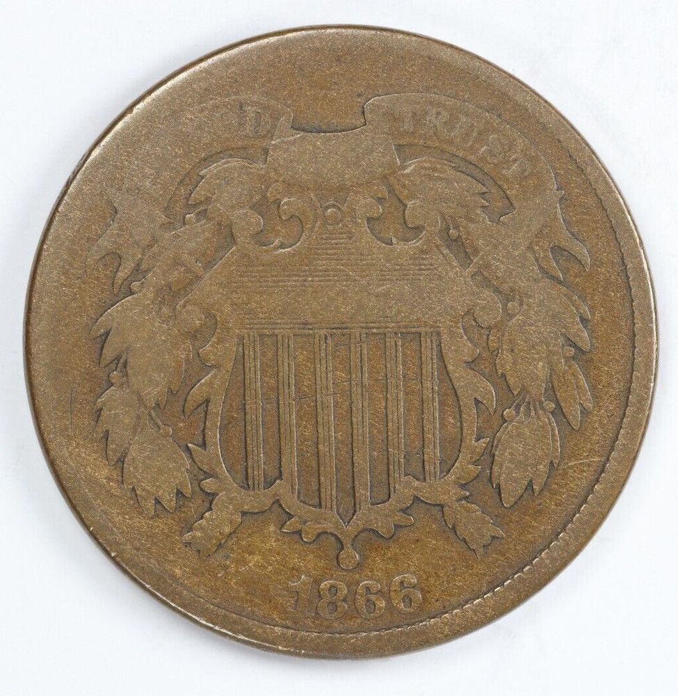 1866 Two Cent Piece 2c