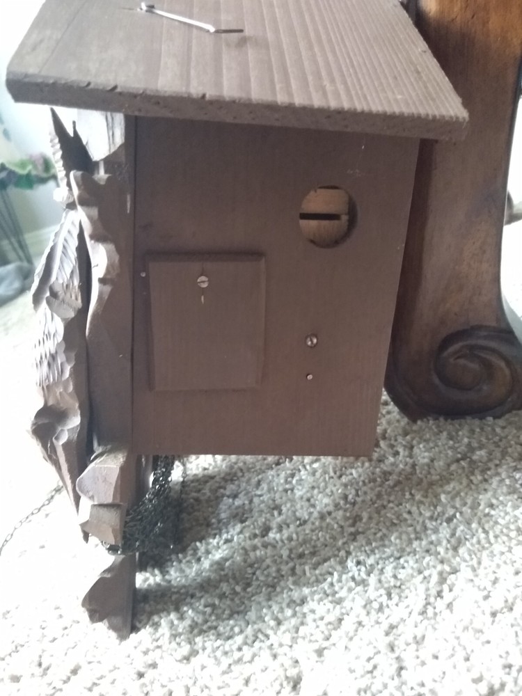 Vintage Black Forest Cuckoo Clock missing weights