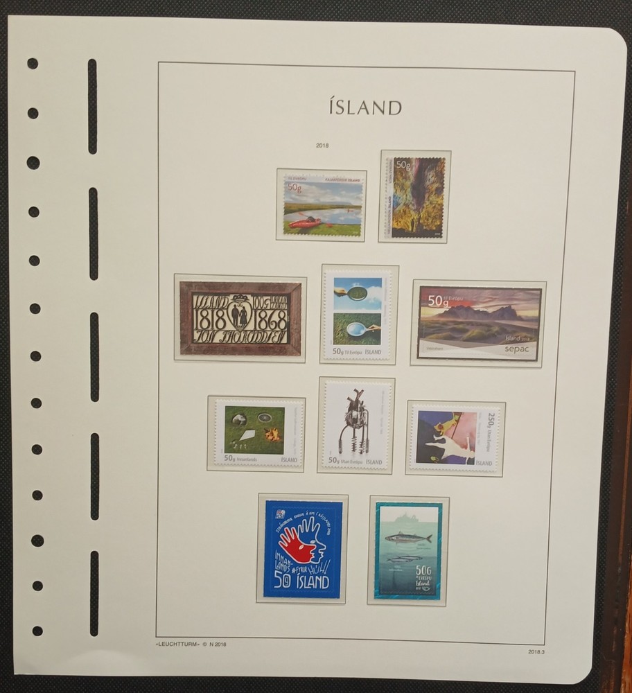 2018 Iceland Year Set On Lighthouse/Leuchtturm Hingless Pages