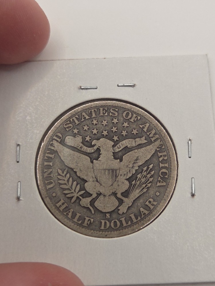 1907 S BARBER HALF DOLLAR