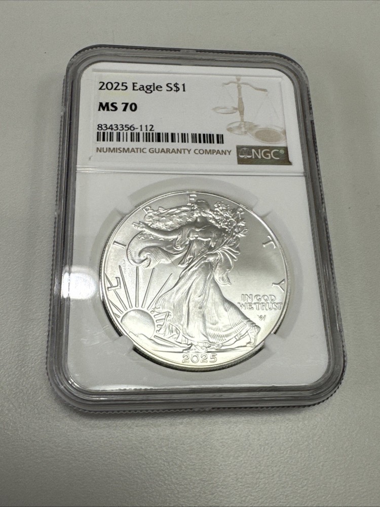2025  $1 American Silver Eagle NGC MS70