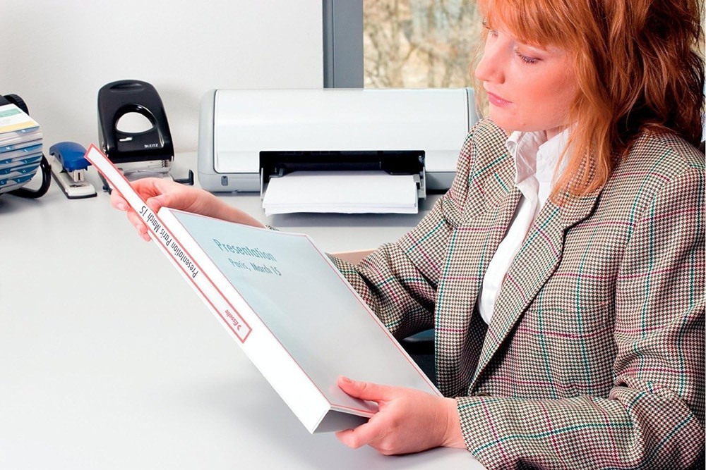 Esselte Präsentationsringbuch (DIN A4, 4 Ringe, 60 mm) weiß