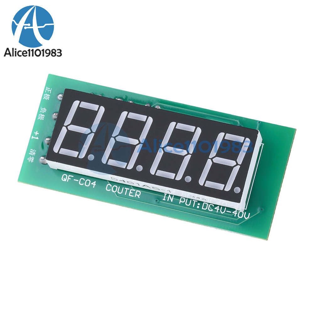 Digital Display 4 Digit Counter Module 0-9999 Counter Module W/ Memory Function