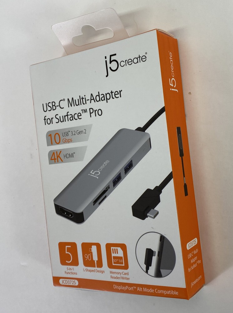 j5create - USB-C Multi-Adapter for Surface Pro Guaranteed