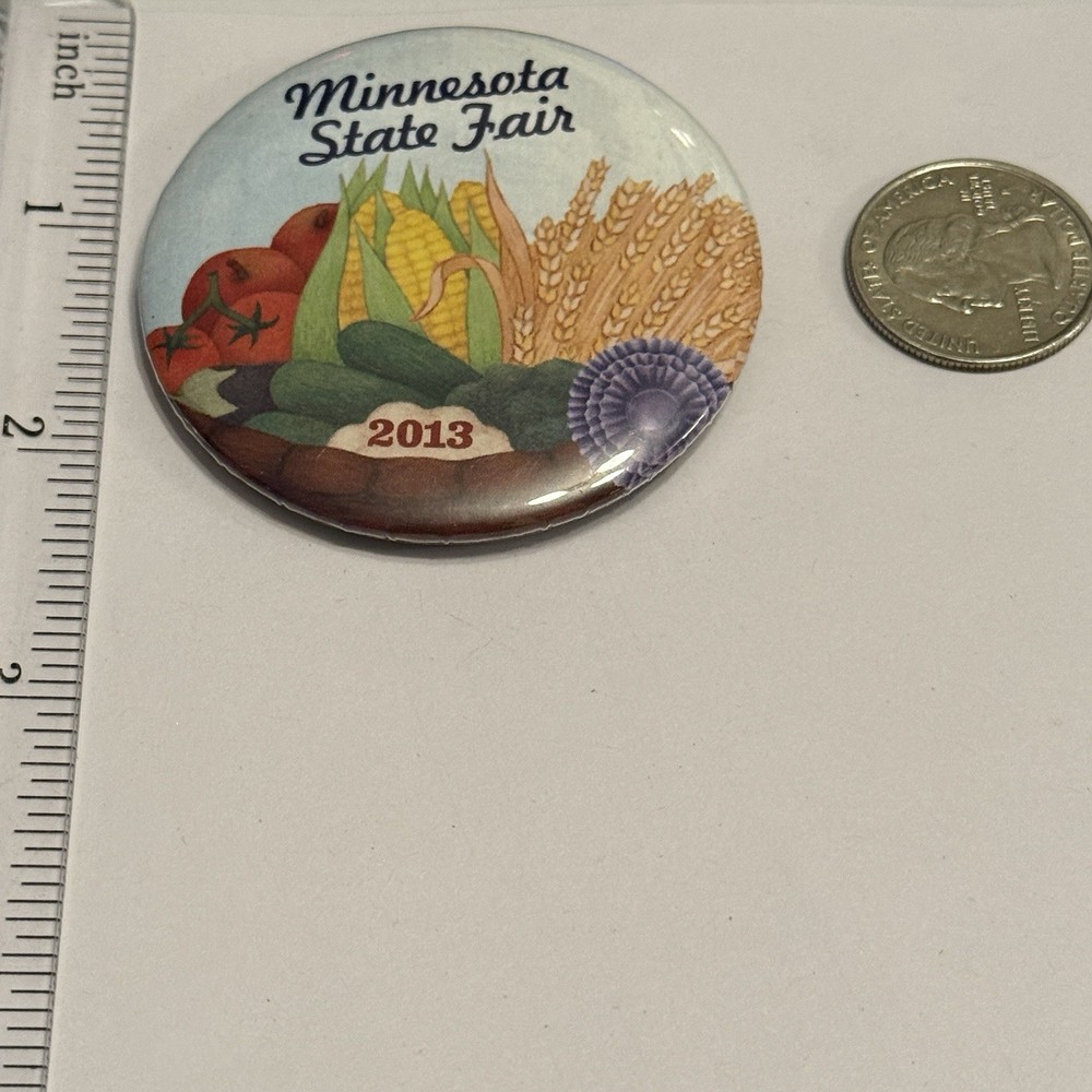 Minnesota State Fair 2013 Vegetables Pinback Button