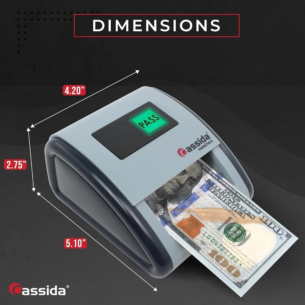 InstaCheck Compact Automatic Counterfeit Detector with Multi-Sensor Technology