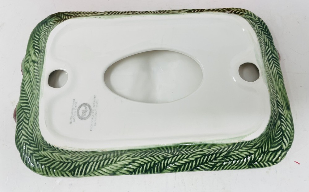 The Cellar O’Tannenbaum Handpainted Ceramic Tree Divided Dish FD004