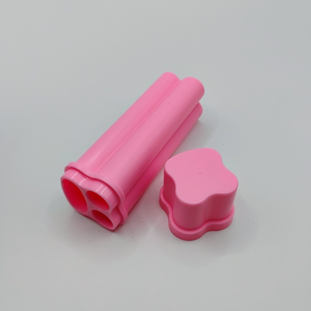 Pre-roll cigarette case and tobacco grinder container (pink)