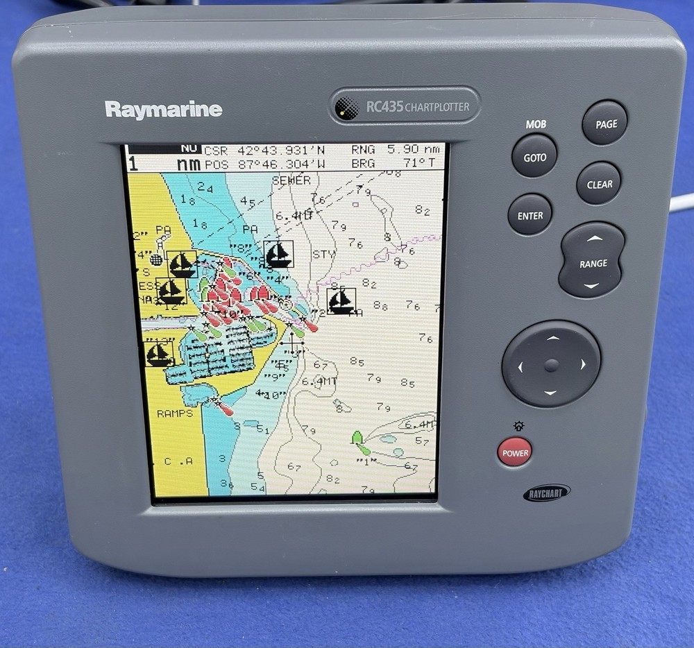 Raymarine RC435 GPS Chartplotter Display ONLY; Fully Tested & Working