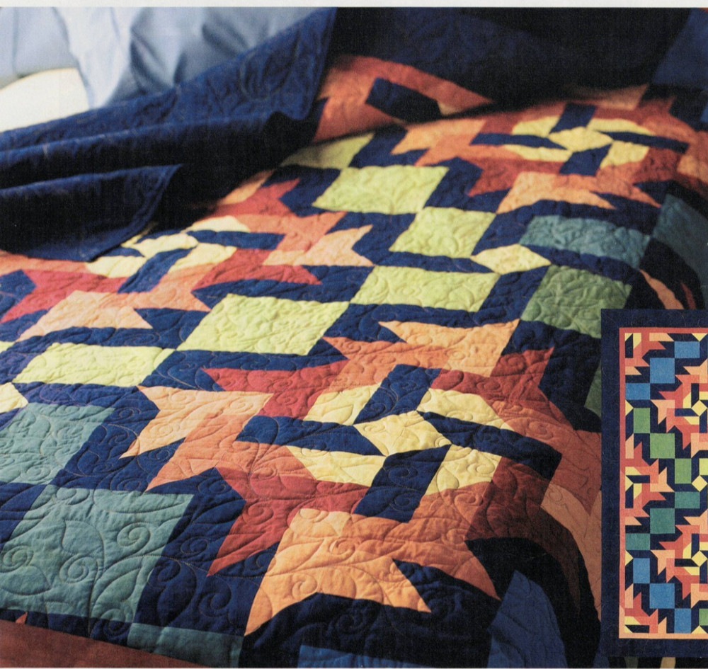 Jupiter Burning Quilt Pattern Pieced MS