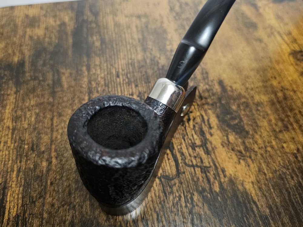 Savinelli Dry System 1611 Bent Dublin Rusticated Estate Pipe
