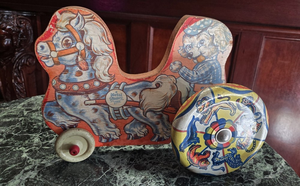 Vintage Metal Masters Pull Toy