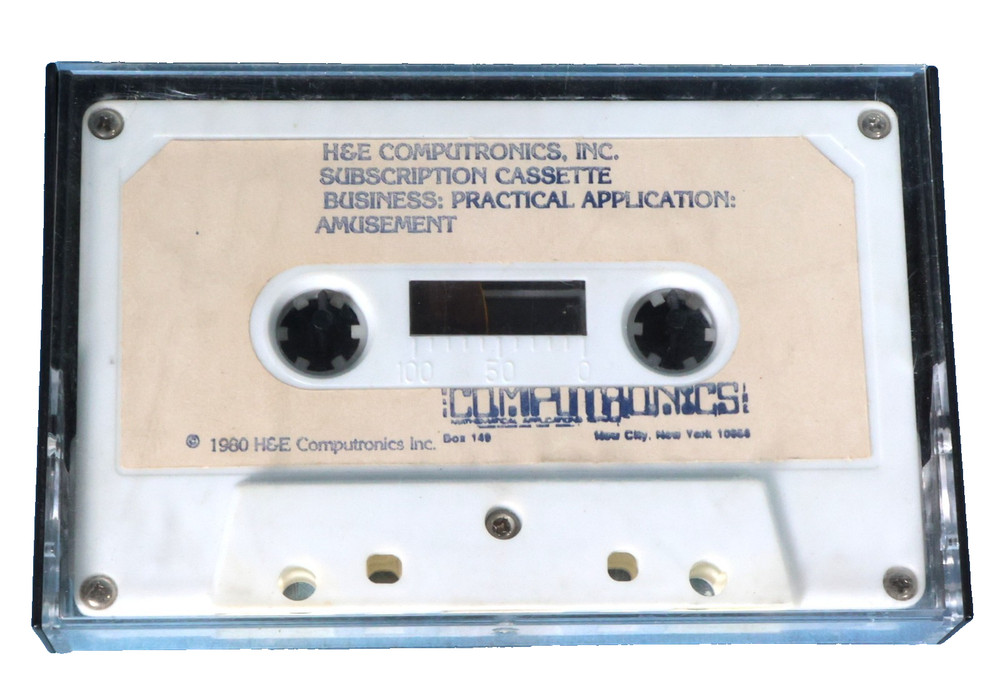H&E Computronics TRS80 Cassette - 1980 Subscription Cassette