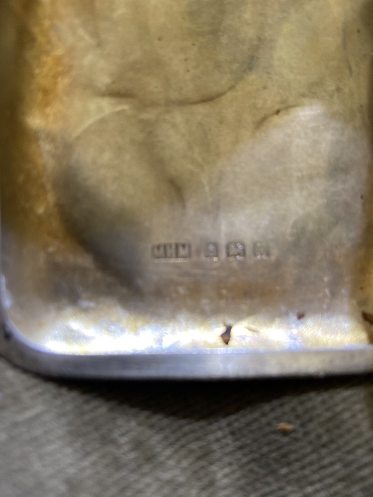 Antique sterling silver cigarette case