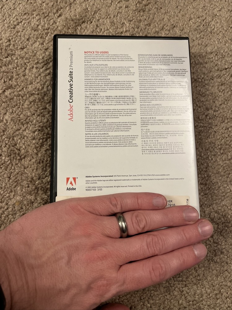 Adobe Creative Suite 2 Premium for Macintosh Mac w/ Serial Number - Complete!