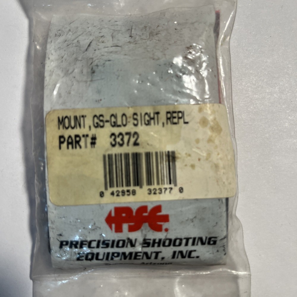NOS PSE Mount, GS-Glo Sight, Replacement (black) Part #3372
