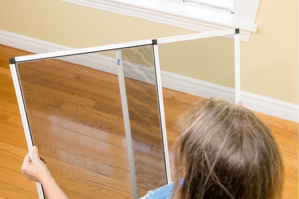 Adjustable Window Screen, Vertical/Horizontal, 20"x28-54" or 28"x20-38", 4 Pack