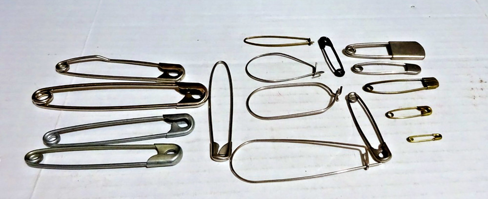 Assorted Diaper Pins, Utility Clip pins