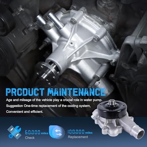 AW7160 Engine Aluminum Water Pump Compatible with Dodge Ram 1500/ Ram 2500/