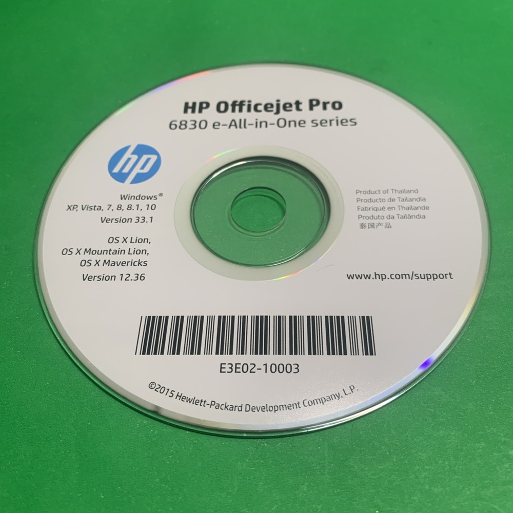 HP OFFICEJET PRO 6830 E-ALL-IN-ONE SERIES DRIVER DISC
