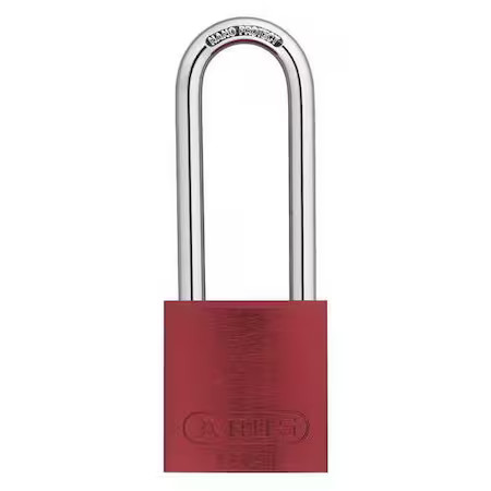 Abus 15413 Keyed Padlock, Open, Rectangular Aluminum Body, Hardened Steel