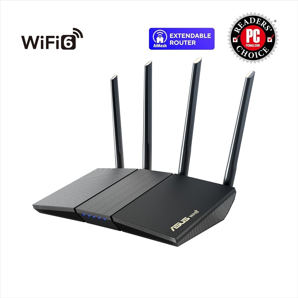 Extendable WiFi 6 Router with AiMesh Compatibility