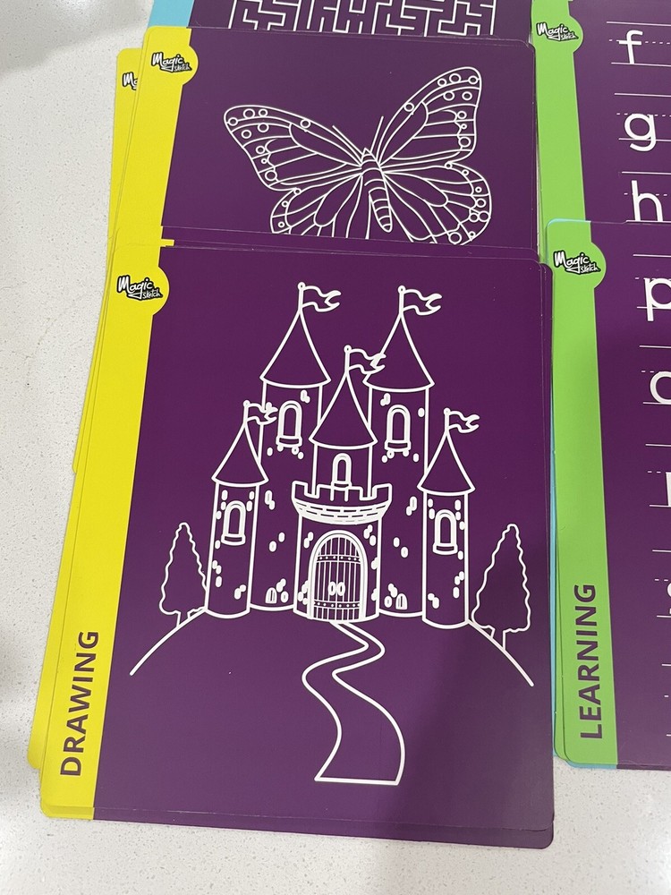 Magic sketch learning Drawing Activity Cards 30 Double-sided Cards New