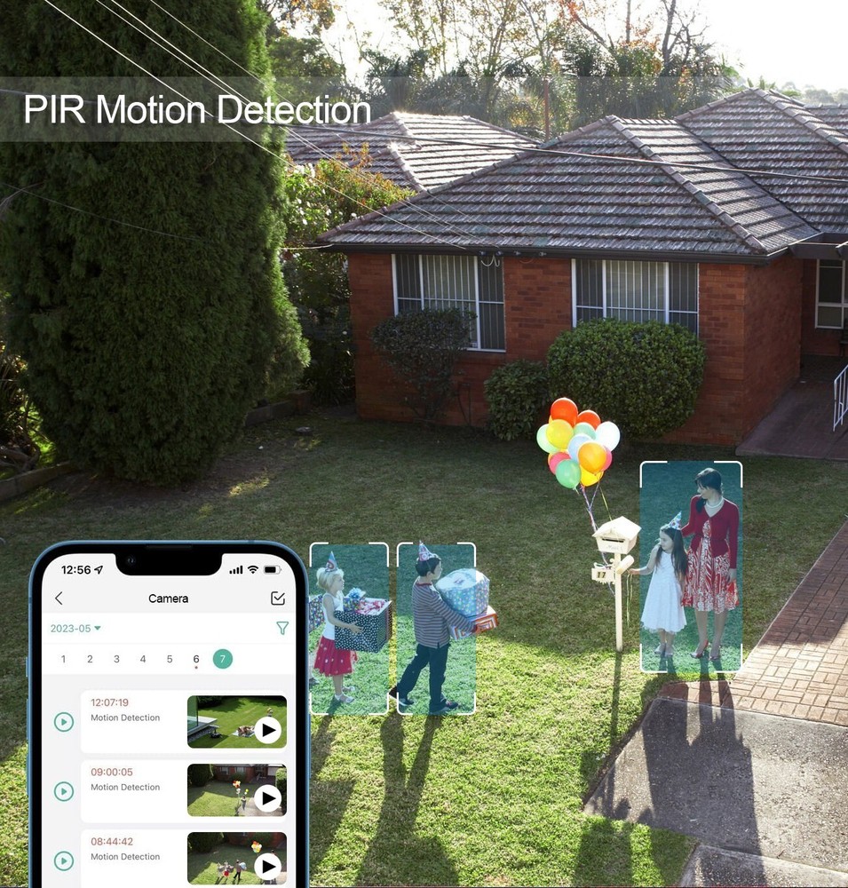 8CH Wireless Solar Powered CCTV Security System 4MP WiFi Audio PTZ Camera