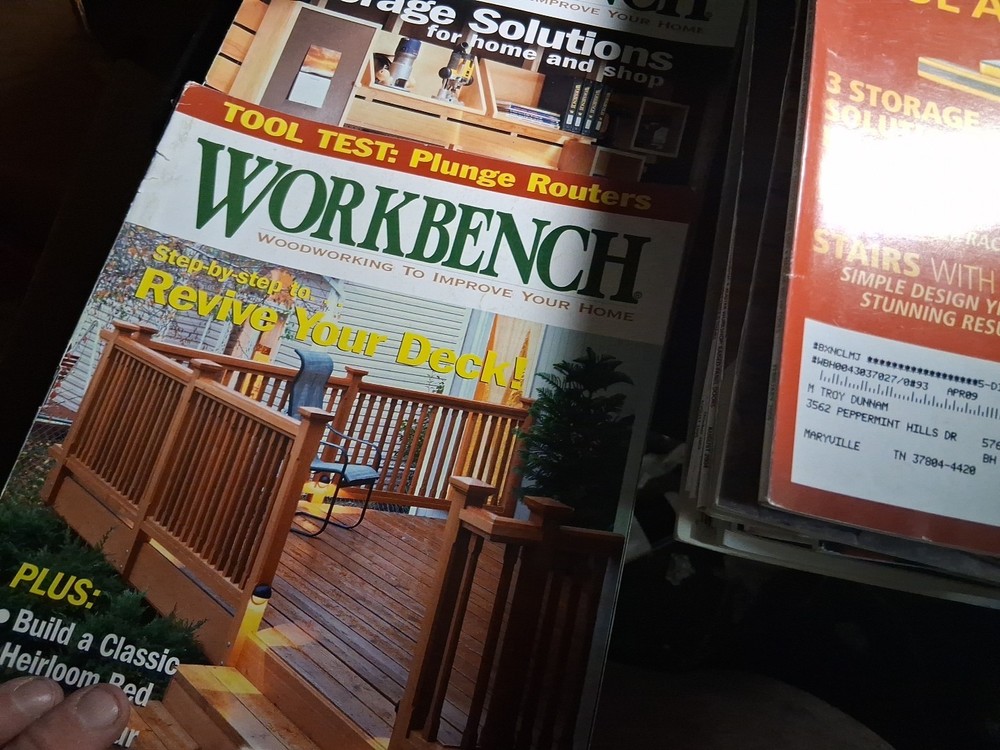 Workbench Magazine Bundle 25X Lot Various Issues Woodworking Hobbies