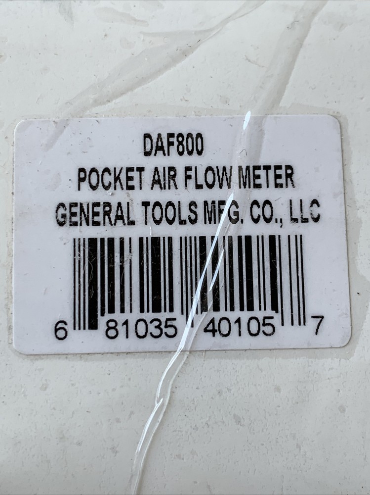General Tools DAF800 Mini Digital Airflow Meter - Compact Design, Accurate Readi