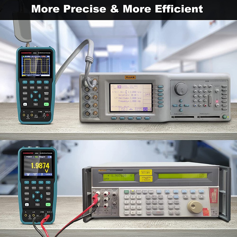 2CH Handheld Oscilloscope Multimeter For Automobile Maintenance Power Detection