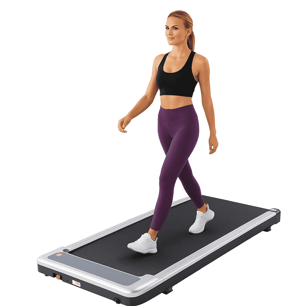 Compact Walking Treadmill for Small Spaces, Quiet Under-Desk Walking Pad with...