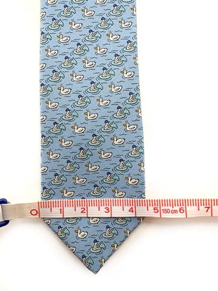 HERMES tie silk twill tie