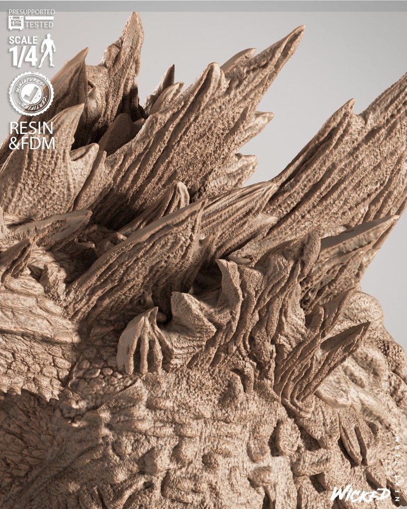 Godzilla Resin Bust Model Kit Unpainted/Unassembled