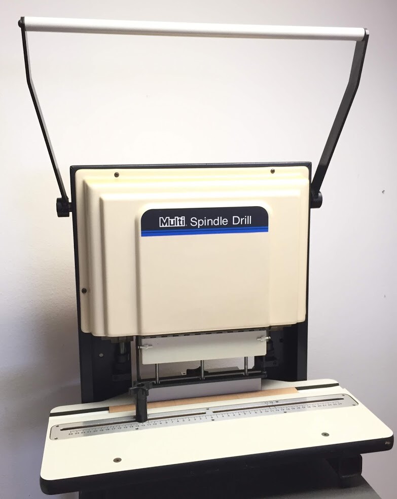 MULTI 3 SPINDLE TABLETOP PAPER DRILL P/N: MULTI-DRILL-R