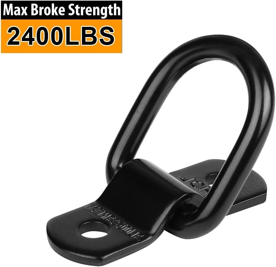 Heavy Duty D Ring Cargo Tie Downs - 4-Pack for Secure Load Transport