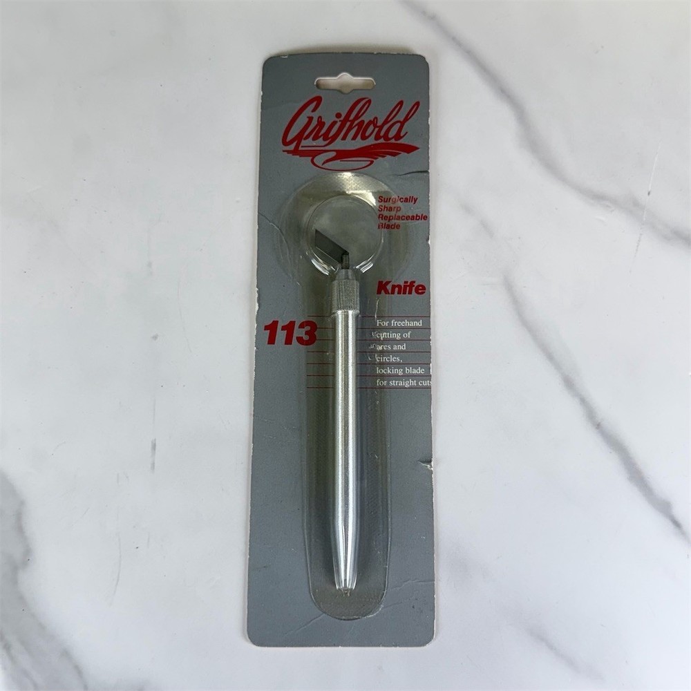 Grifhold Craft Knife Surgically Sharp Replaceable Blade Freehand Cutting