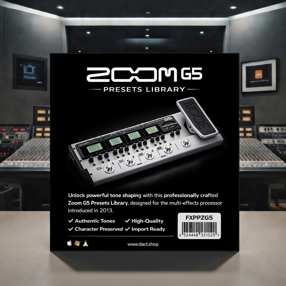 Zoom G5 Guitar Multi-FX Presets Library