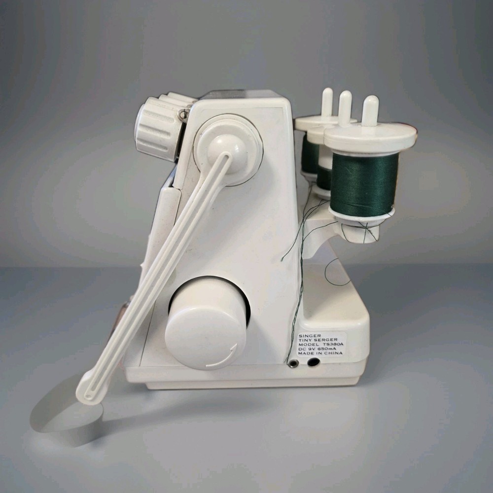 Singer Tiny Serger TS380A Plus Overedging Machine Untested No Power CordFoot Ped