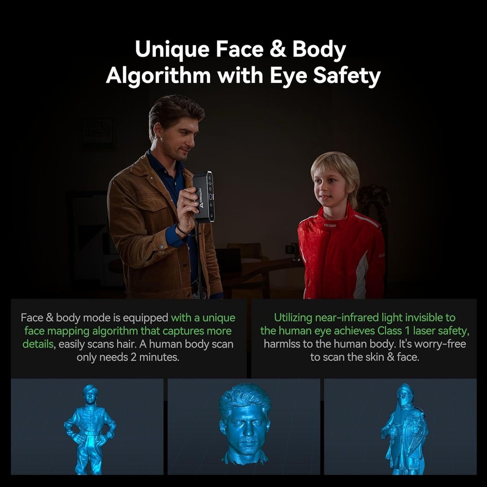 Creality CR-Scan Otter 3D Scanner 24-Bit Full-Color for iOS Android Windows US