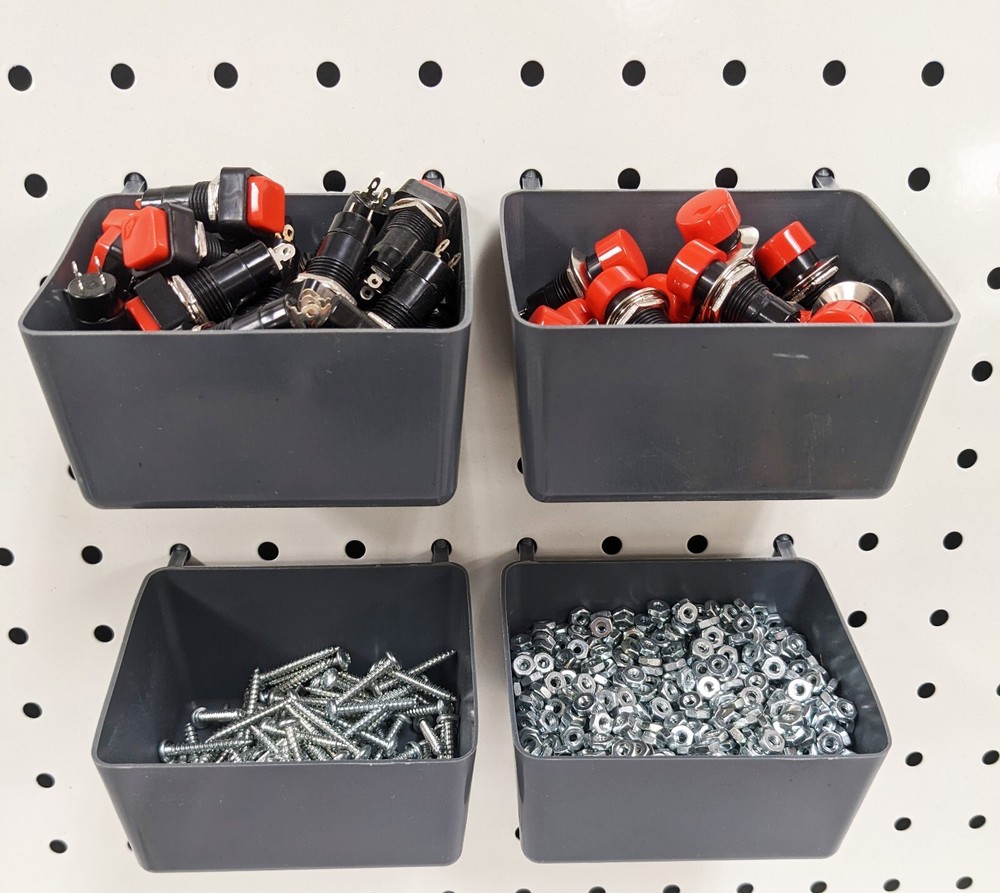 80 Piece Pegboard Hooks and Holders - Includes Straight, Curved, and Angled H...