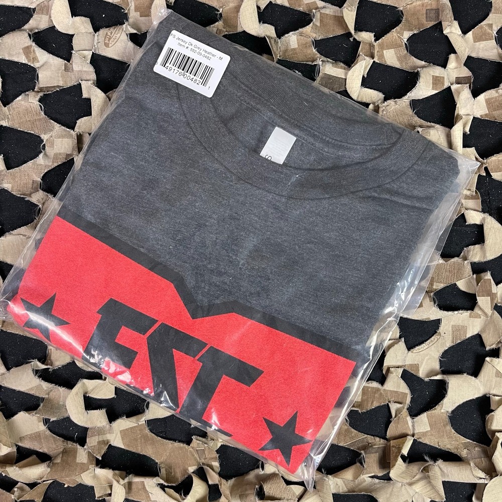 NEW First Strike T-Shirt - Dk Grey Heather - Medium