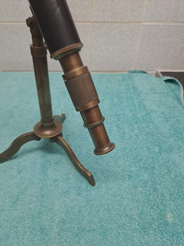 Antique Table Top Brass Telescope