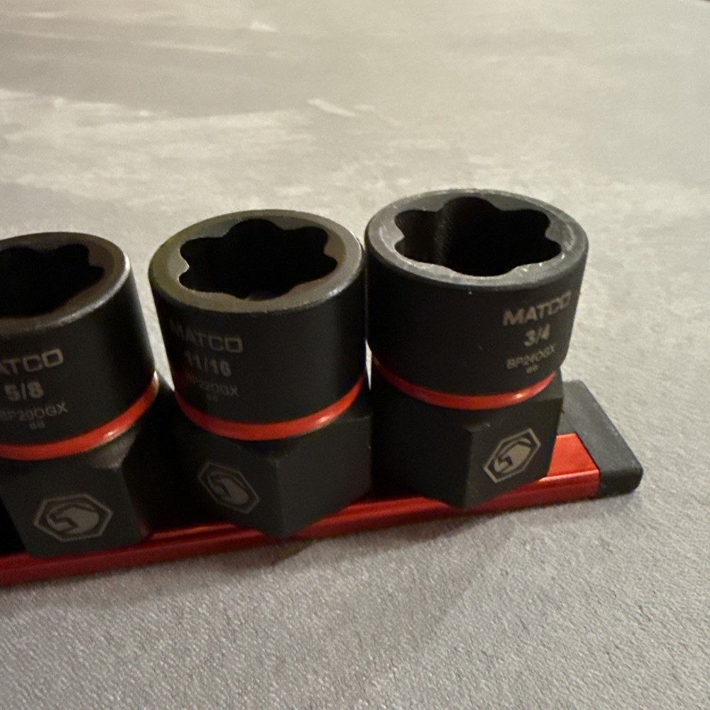 Matco Tools 8pc 3/8” Drive Socket Extractor Set - SBP80GX