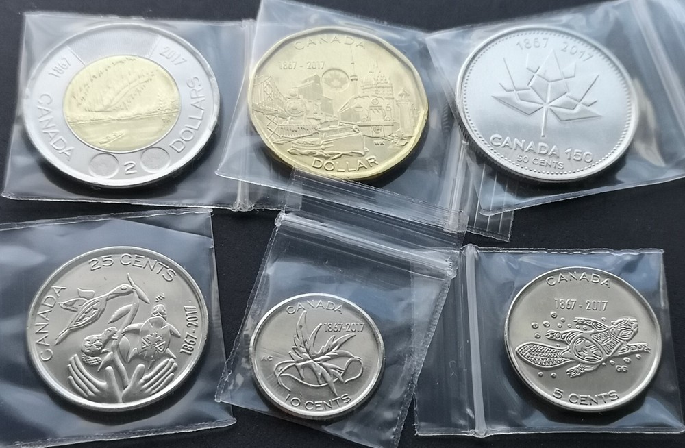 *** CANADA  2017  UNCIRCULATED   COINS  SET *** CANADA  150 ***