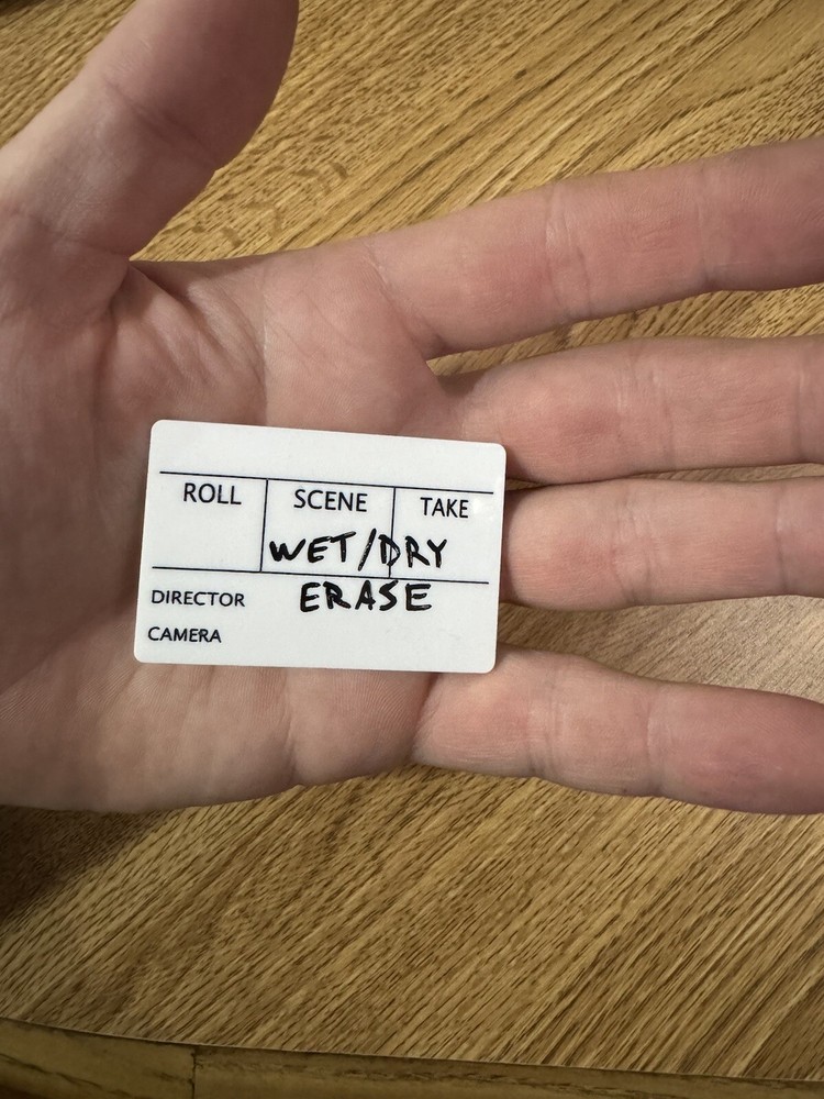 Micro Insert Slate For Video Production | Mini Slate | Macro Micro Slate