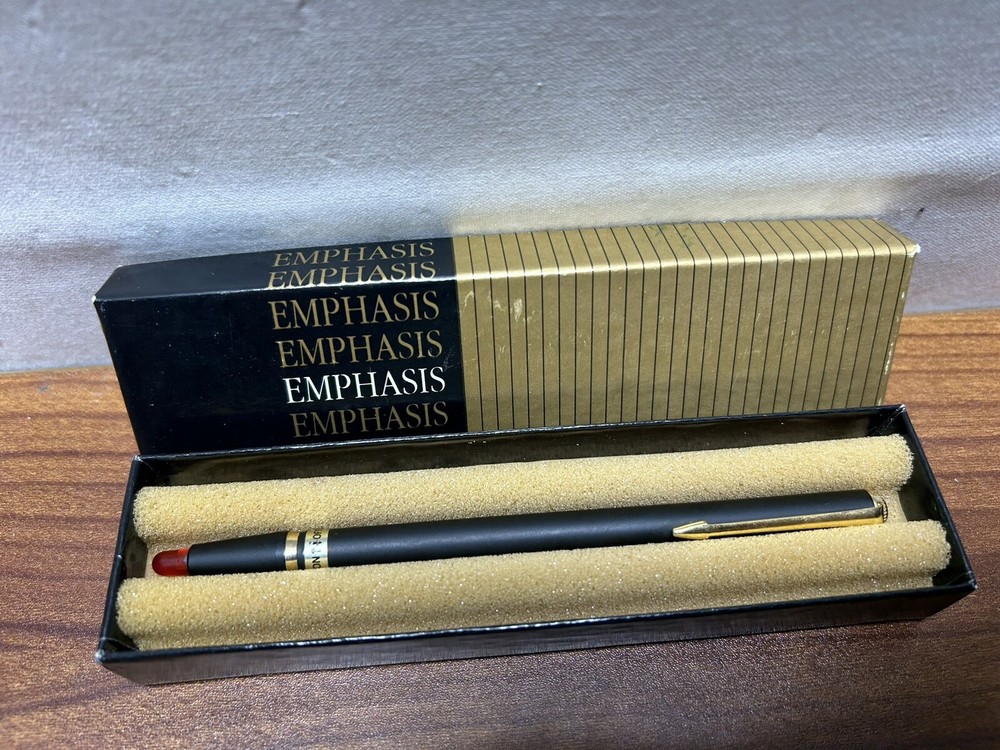 Vintage EMPHASIS POINTER Telescoping Pointer ~ 25” POCKET CLIP EXCELLENT!