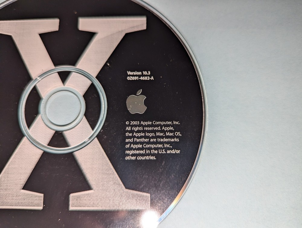 Vintage 2003 Apple Macintosh Mac OS X Admin Tools Software Disc Version 10.3
